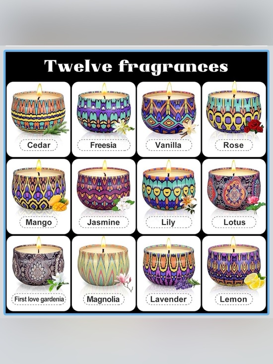 Other - Bohemian Style Soy Mini Candles
